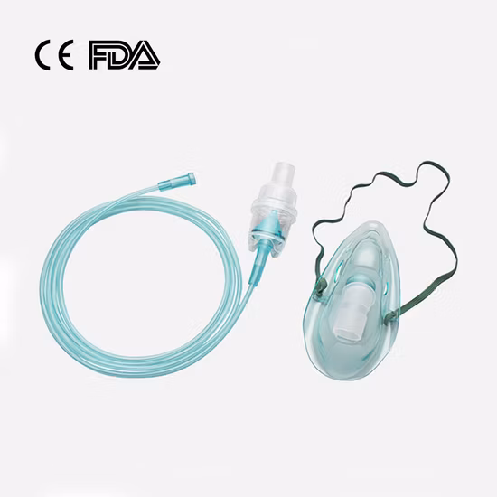 Masque à oxygène simple pour équipement médical/masque nébuliseur/masque CPR/masque facial avec coussin