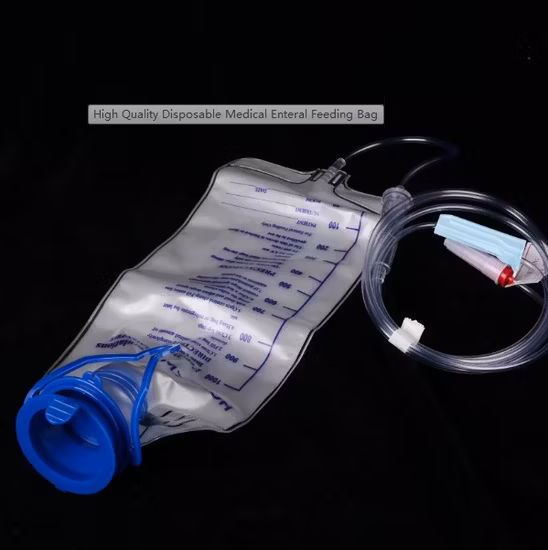 Sac d'alimentation entérale stérile jetable médical 1000 ml