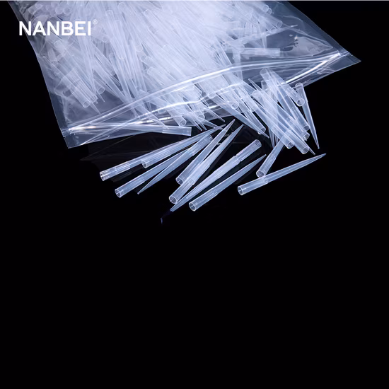 Embouts de filtre stériles 1000UL, jetables en laboratoire, emballage en support, embouts de filtre